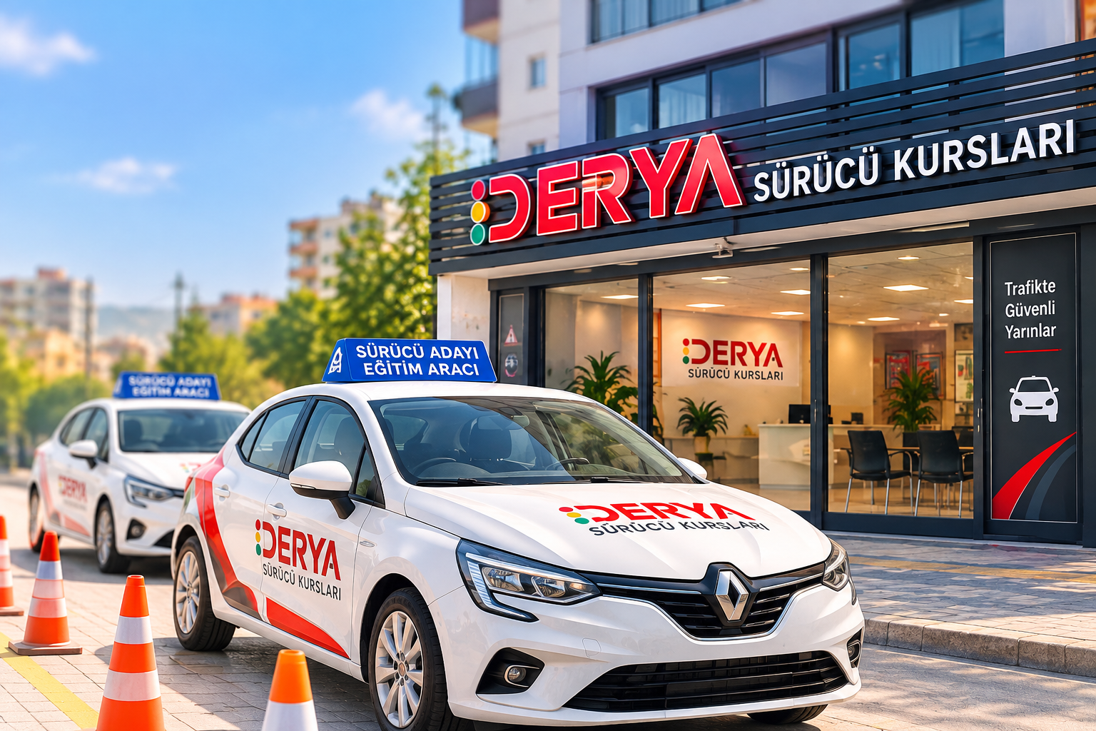 Derya Sürücü Kursları eğitim araçları